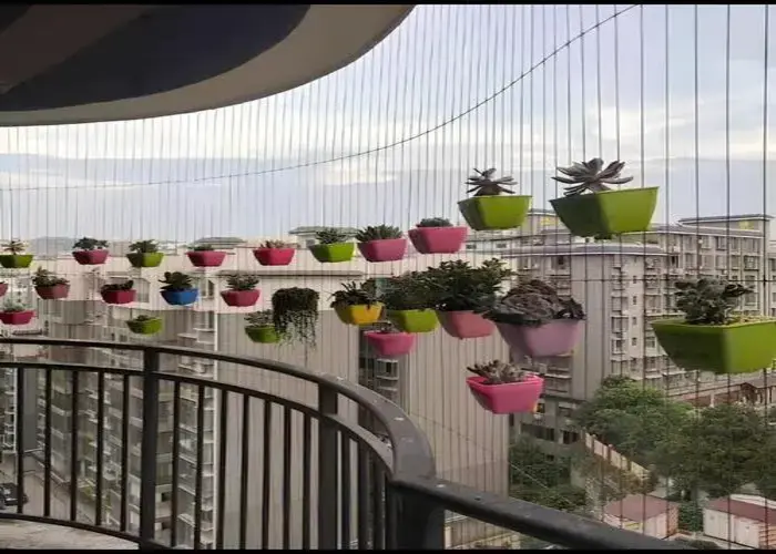 Secure Netting Nylon Coated and Stainless Steel Balcony Invisible Grills in Nallagandla, Serilingampally and Throughout Hyderabad